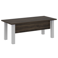 Стол руководителя прямой (опоры серые) Yalta LT.D-20.1 дуб мали